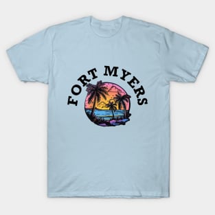 Fort Myers Florida (with Black Lettering) T-Shirt